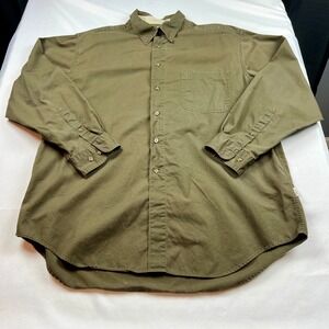 Roundtree &‎ Yorke Authentic Outfitters Button Down Shirt Long Sleeve Cotton XL